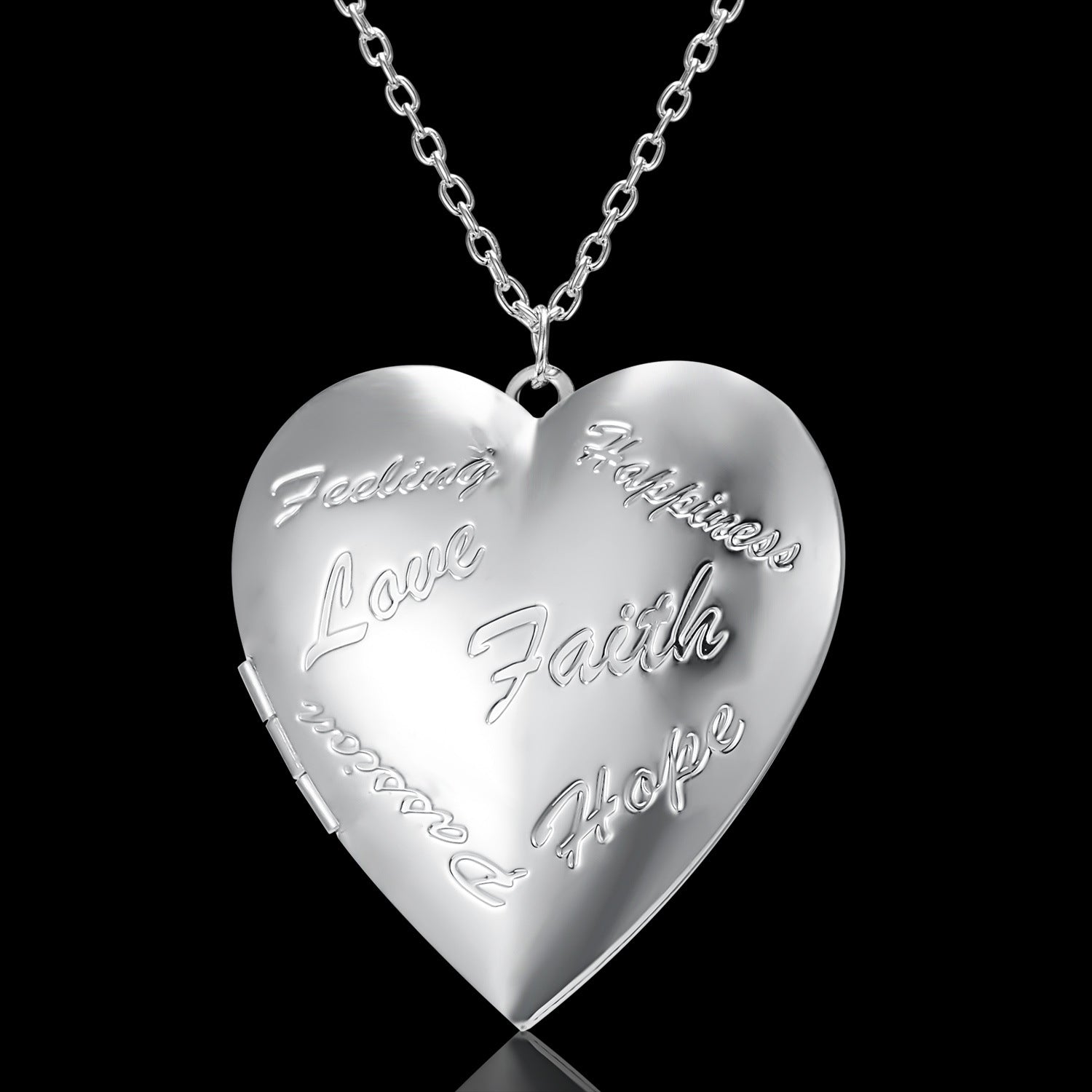 Heart-shaped Photo Necklace Personalized Gift Jewellery - householdessential