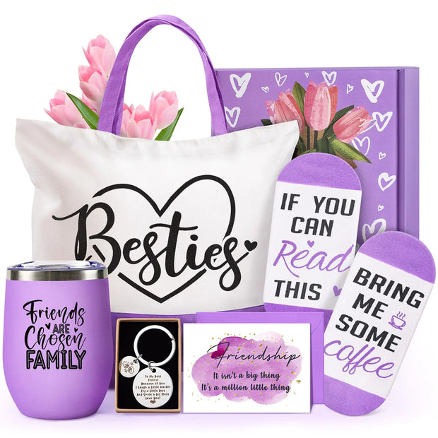Best Friend Christmas Gifts for Women - Unique Birthday Galentines Valentines Day Gifts for Best Friend Sister Gifts Friendship Gifts for Women Gifts for Sister from Sister Bestie BFF Gifts