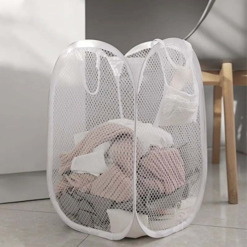 Collapsible Laundry Organizer Large Storage Basket - householdessential