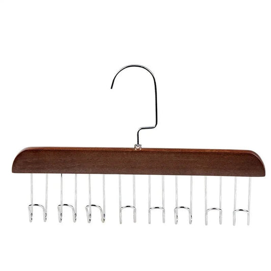 Wooden Bra Hangers Set with Multiple Hooks for Closet Accessories Organizer - householdessential