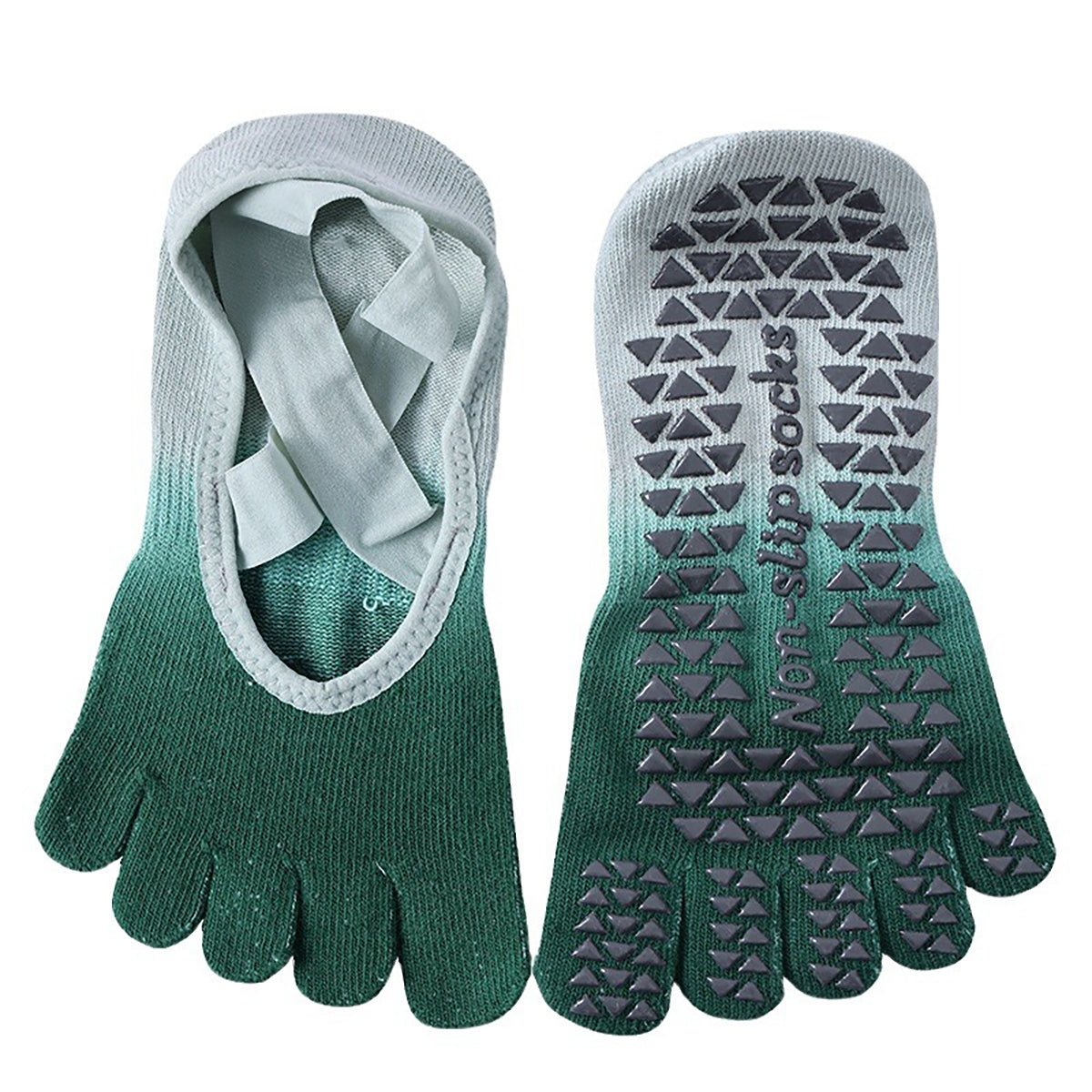 Non - Slip Yoga Grip Socks for Women - Full Toe Grip Accessories - householdessential