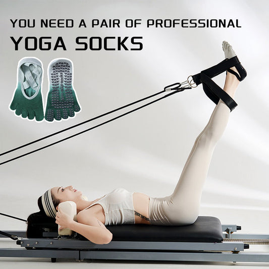 Non - Slip Yoga Grip Socks for Women - Full Toe Grip Accessories - householdessential