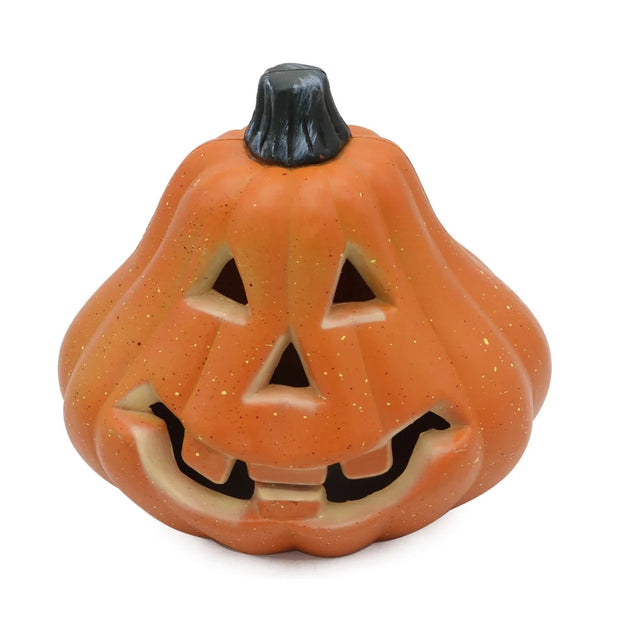 Halloween Decor LED Pumpkin Lantern Scene Layout Home Decoration Halloween Decorations Light up Pumpkin 3D Fall Resin Pumpkin Battery Operated Orange