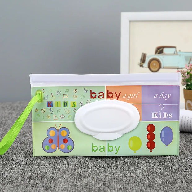 New Portable Baby Wipes Box Eco-Friendly Reusable Organizer anti Dust Storage Box for Baby Kids Clamshell Snap Wipe Container