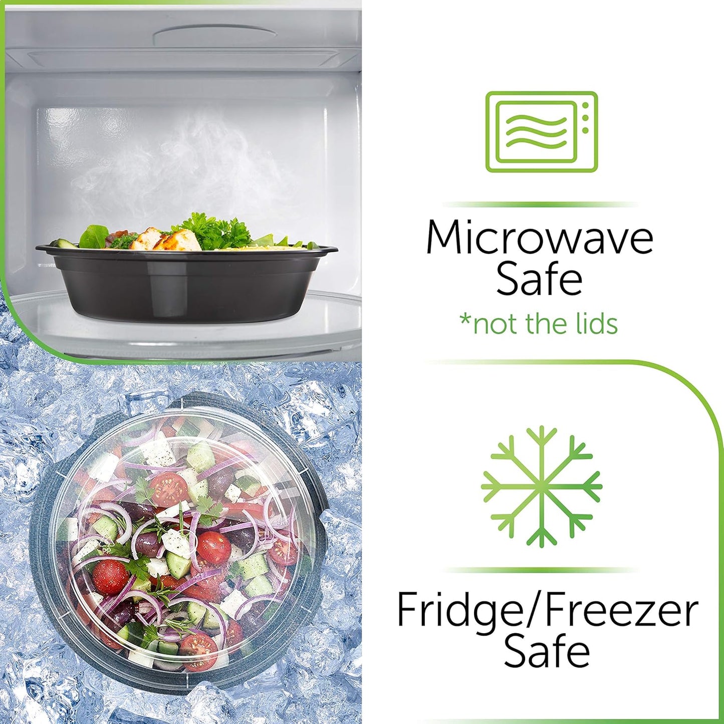 [30-Pack] Reusable Meal Prep Containers - Microwavable Food Storage - Batch Cooking Boxes - householdessential