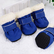 4Pcs Pet Dog Shoes Waterproof Winter Dog Boots Socks Anti-Slip Puppy Cat Rain Snow Booties Footwear for Small Dogs Chihuahua