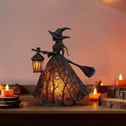 Halloween Witch Lamp, Spooky Standing Night Light, Unique Witch Statue Table Lamp for Bedroom Decoration, Perfect for Halloween Festivities
