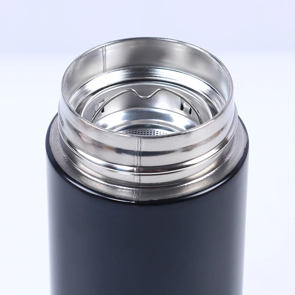 500ML LED Temperature Display Smart Water Bottle Stainless Steel Flask - householdessential