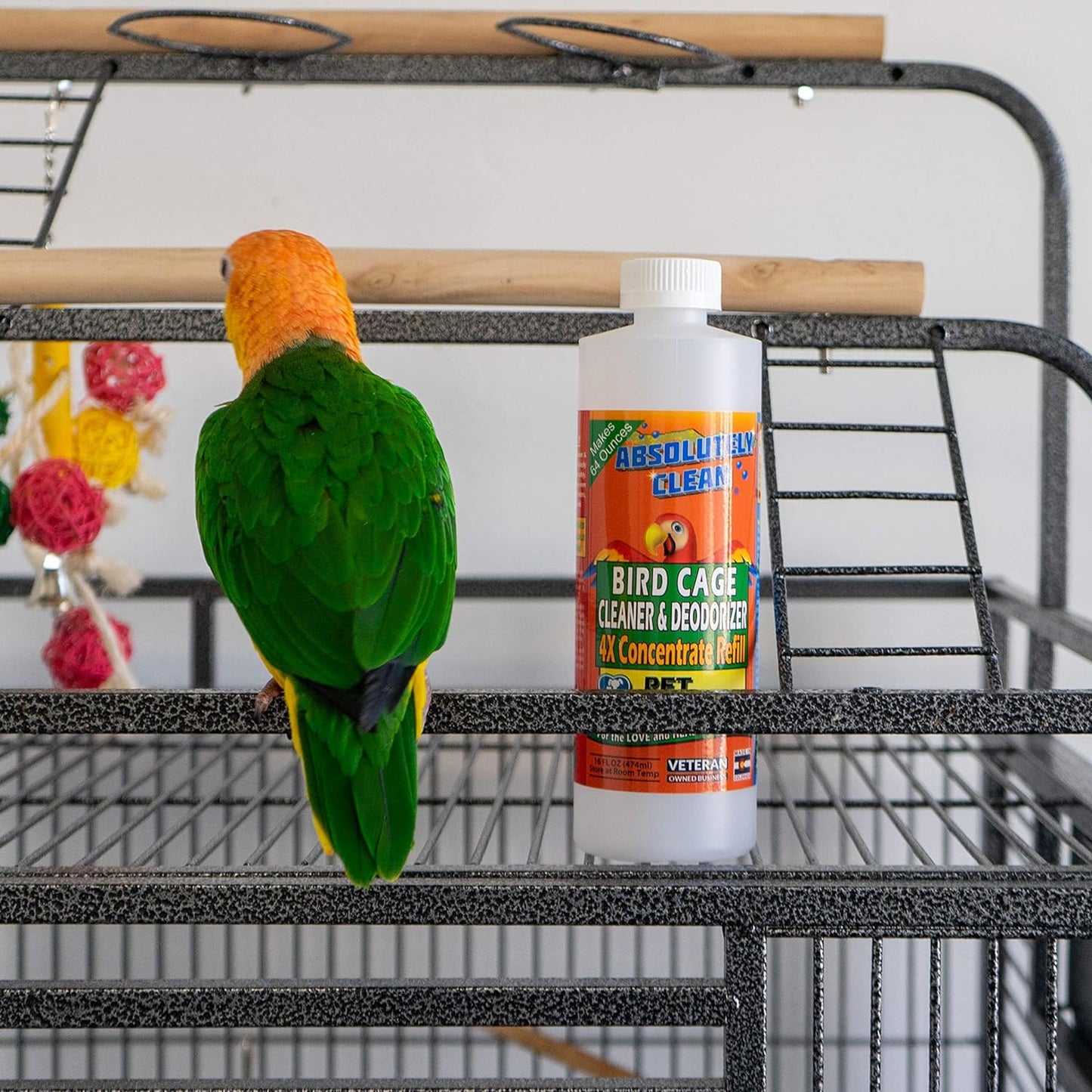 Premium Bird Cage Cleaner Spray - Powerful Natural Enzyme Formula - householdessential