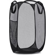 Large Laundry Basket Collapsible Mesh Pop up Laundry Hamper Side Pocket Breathable Clothes Storage Laundry Storage Organization