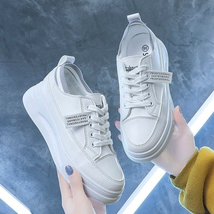 Fashion Sports High Casual Shoes White Shoes Women - householdessential