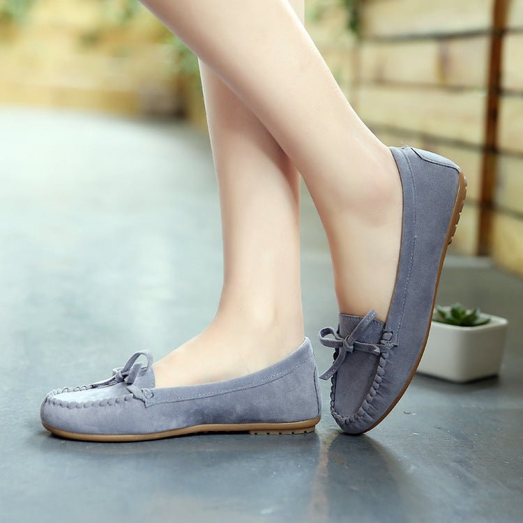Flat Bottom Low - top Single Shoes Round Toe Peas Shoes Pregnant Women Shoes - householdessential