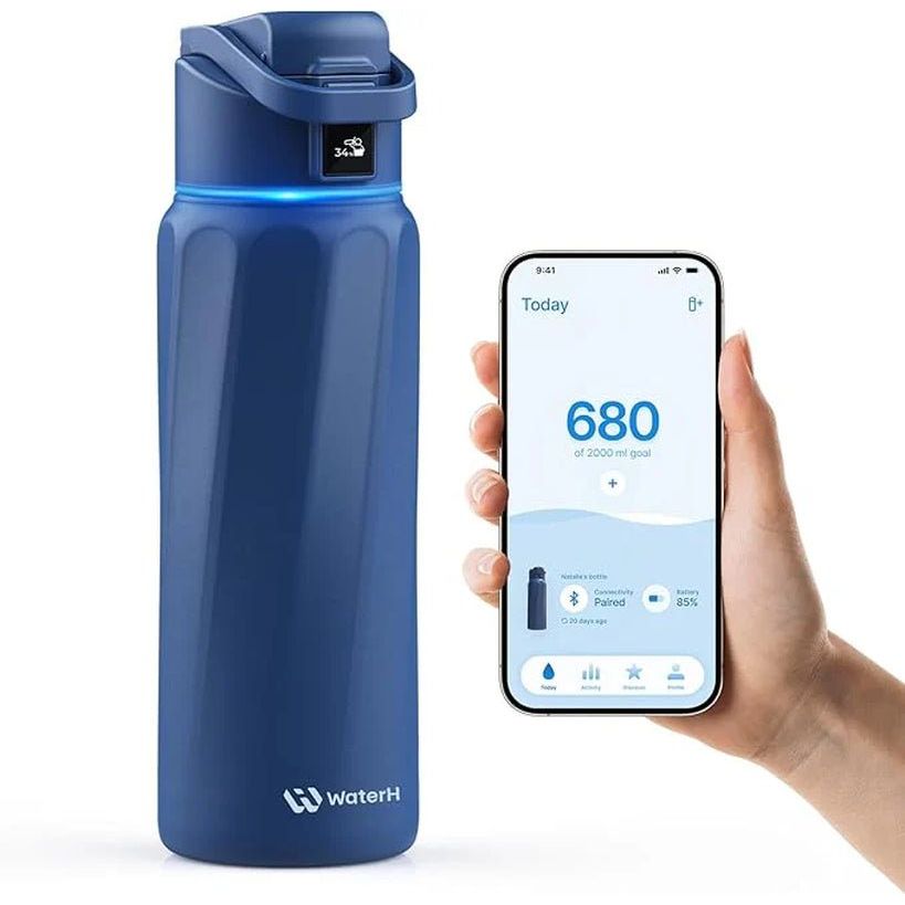 Waterh Boost Smart Water Bottle: 32 Oz Hydration Tracker with APP & Insulation - householdessential