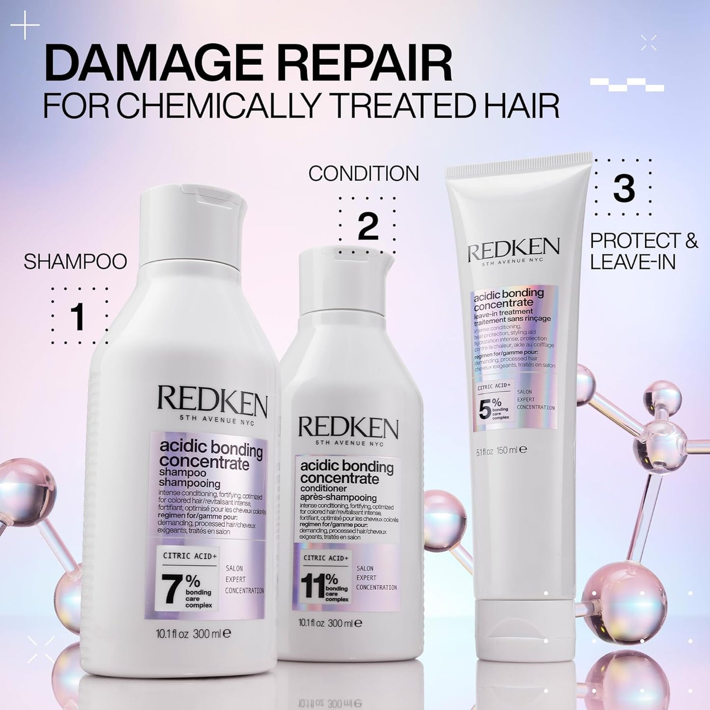 Leave - In Treatment, Repairs & Protects Colour - Treated Hair, Acidic Perfecting Concentrate - householdessential