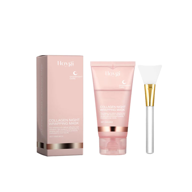 Collagen Peel off Facial Mask Gently Cleansing Deeply Hydrating Moisturizing Night Wrapping Face Mask Korean Skin Care Cream