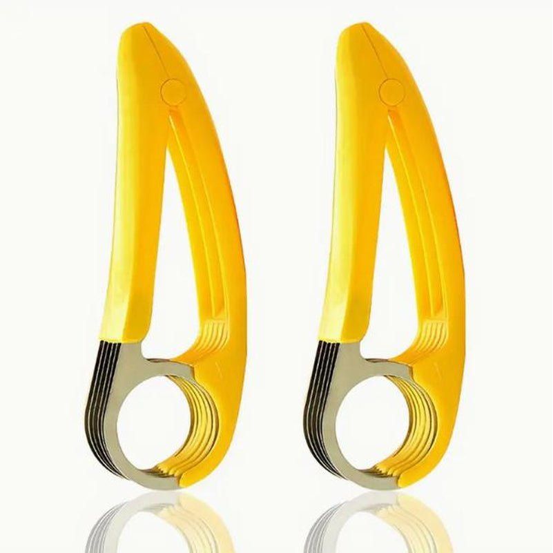 Creative PP Banana Slicer, Banana Fruit Splitter, Ham Sausage Cutter, Fruit Salad Slicer - householdessential