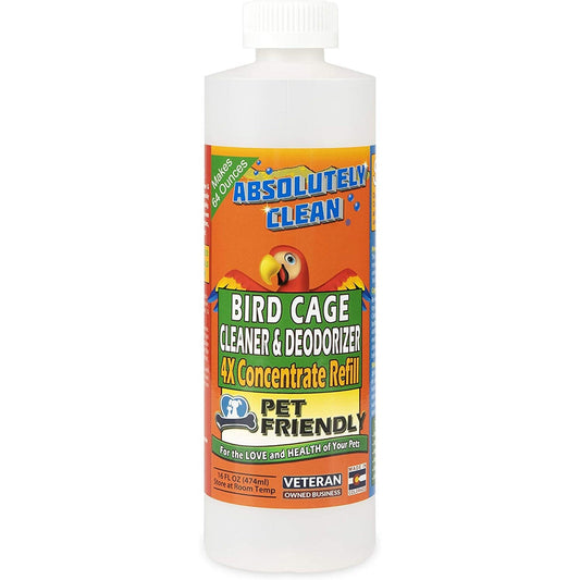 Premium Bird Cage Cleaner Spray - Powerful Natural Enzyme Formula - householdessential