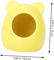 Small Cage Hamster Hideout Ceramic Nest Pet Nest Hamster House Heat-Resistant Design Random