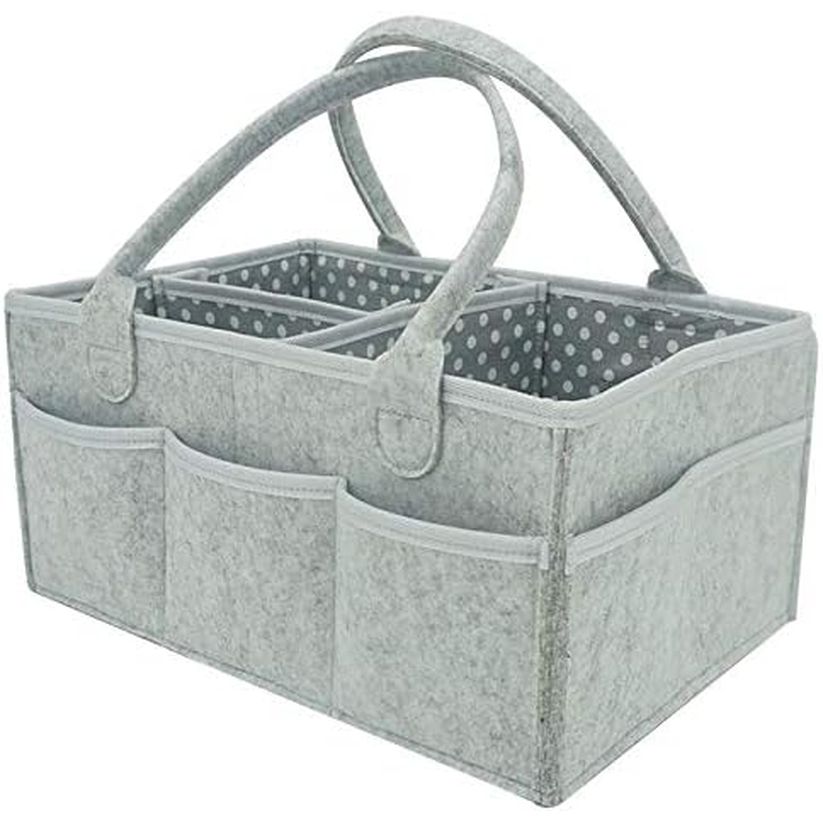 Portable Diaper Caddy Organizer - Nursery Essential for Changing Table - Top Baby Shower Gift - householdessential