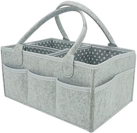 Baby Diaper Caddy Organizer for Changing Table and Car – Top Baby Shower Gifts - Portable Diaper Storage for Nursery Organization (Diaper Caddy)