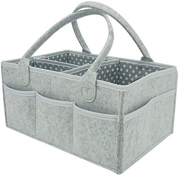 Baby Diaper Caddy Organizer for Changing Table and Car – Top Baby Shower Gifts - Portable Diaper Storage for Nursery Organization (Diaper Caddy)