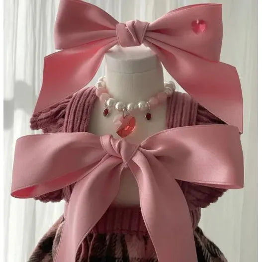 Princess Style Bow Pet Accessories Hair Band - householdessential