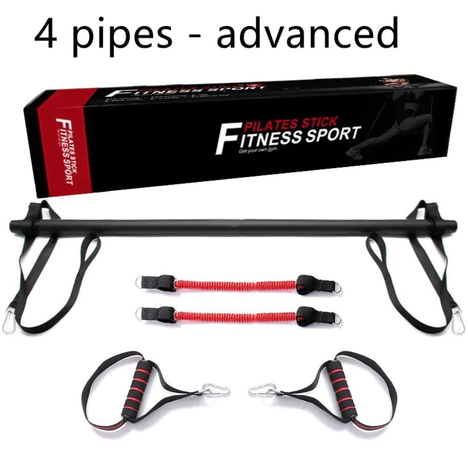 Pilates Bar Kit with Resistance Bands - householdessential
