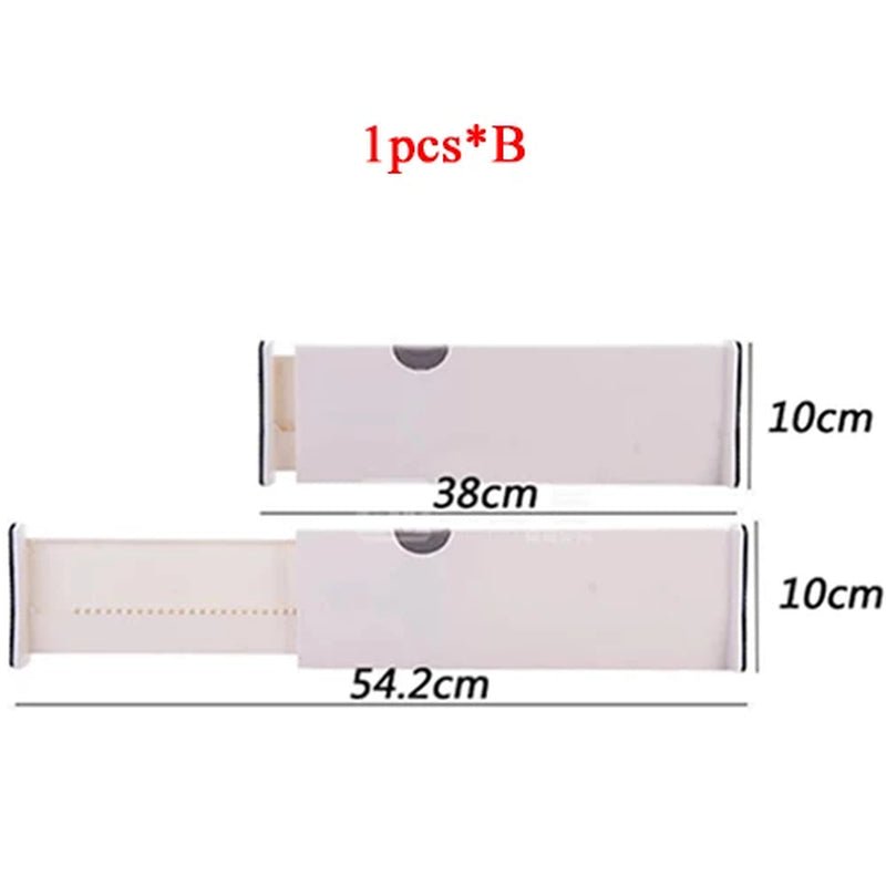 Expandable Plastic Storage Dividers Kitchen Drawer Organizers - householdessential