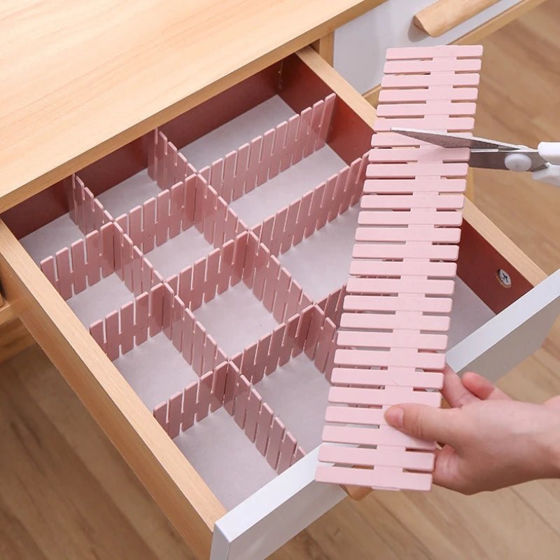 Adjustable Drawer Organizer Divider for Household Storage Cabinet with Partition - householdessential