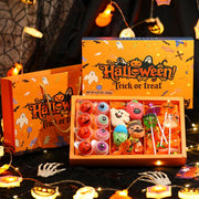 Halloween Candy Gift Box Set, 4D Lollipop Marshmallows Gummies , Various Mixed Candies Party Favors, Creative Ghost Pumpkin Bat, High-Appearance Snacks, for Kids/Children,Besties,Little Friends,Boyfriends and Girlfriends Gift 8.57 OZ (33 Count)