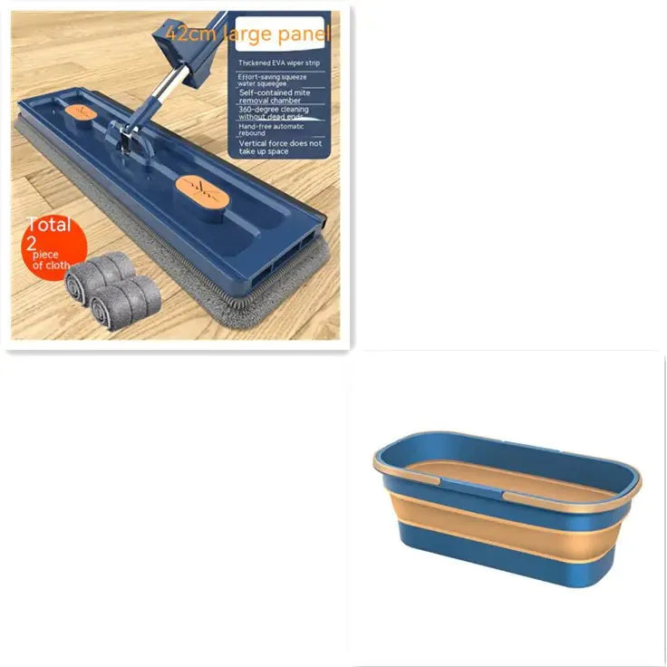 Double Handle Household Mop Bucket for Cleaning - householdessential