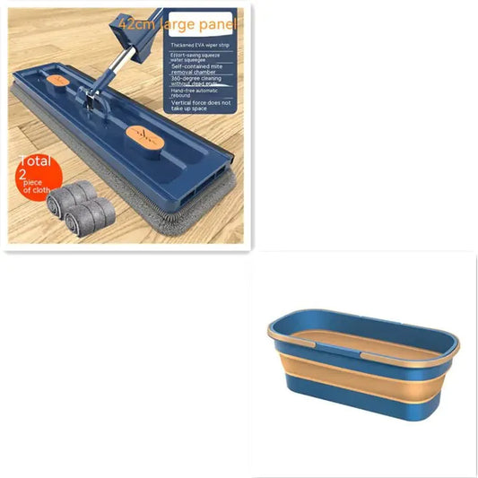 Double Handle Household Mop Bucket for Cleaning - householdessential