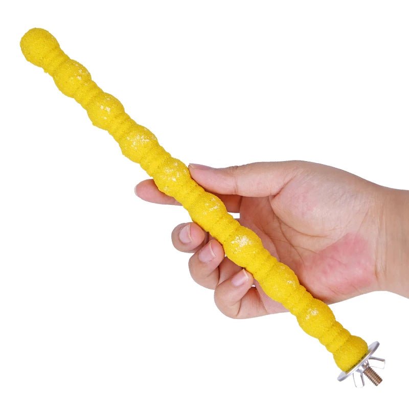 Wooden Bird Perches and Parakeet Grinding Bar Set for Parrot Cage Accessories - householdessential