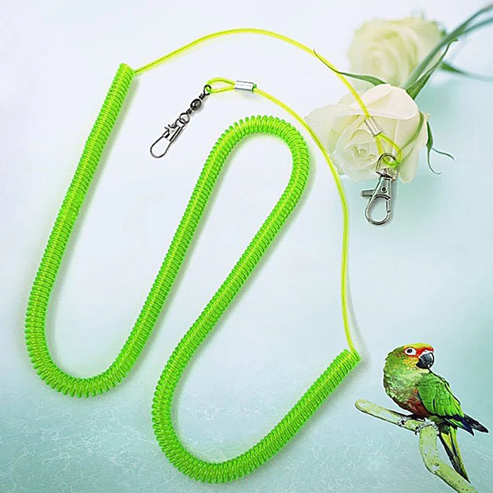 Parrot Training Leash + Bird Flying Rope Combo Set - Cockatiel Supplies - householdessential