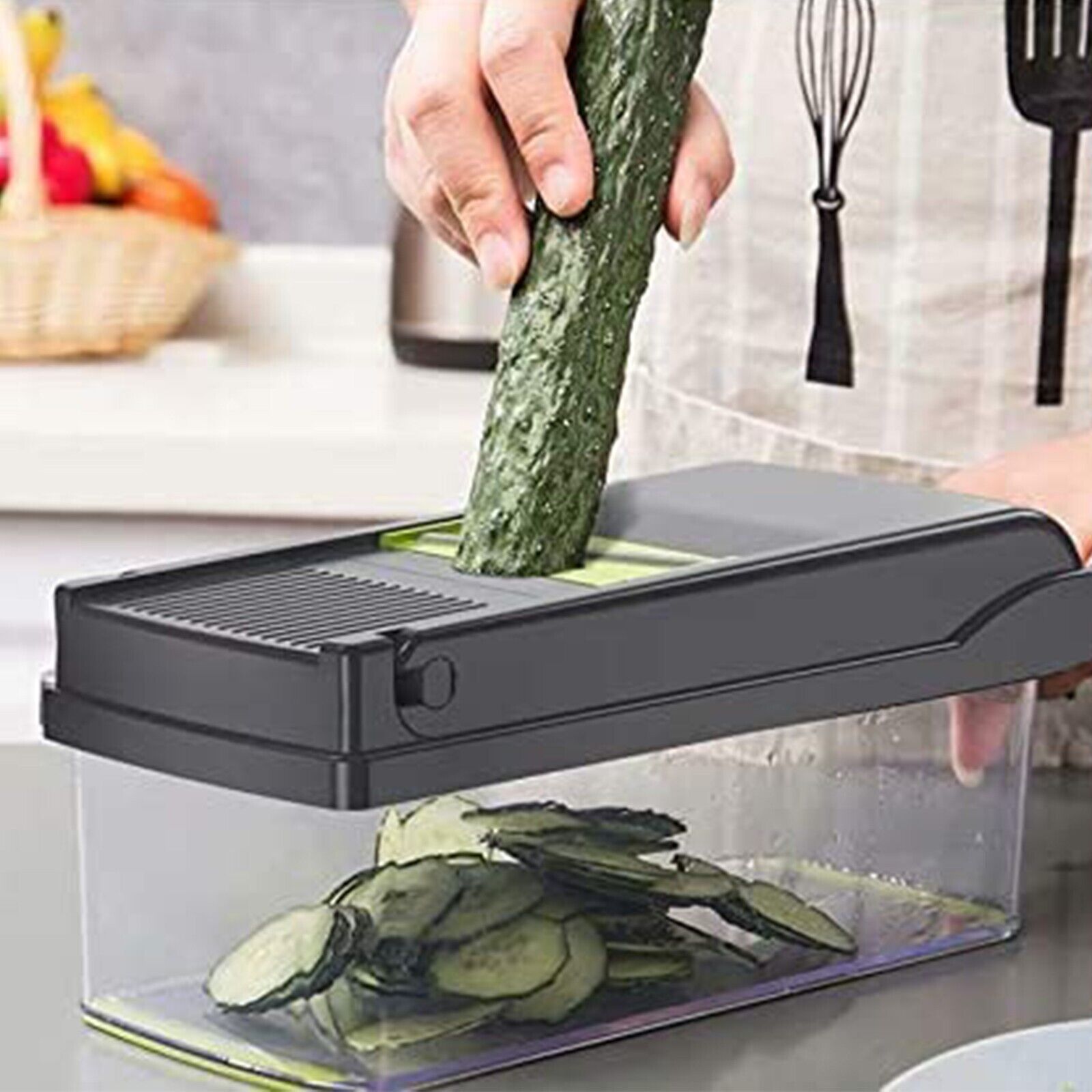 16 In 1 Vegetable Chopper, Salad Fruit Vegetable Food Chopper Slicer Peeler - householdessential