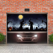Garage Friends Halloween 2024 New Halloween Garage Door Cover Garage Door Halloween for Halloween Party Indoor Outdoor DIY Home Window Door Halloween Decorations