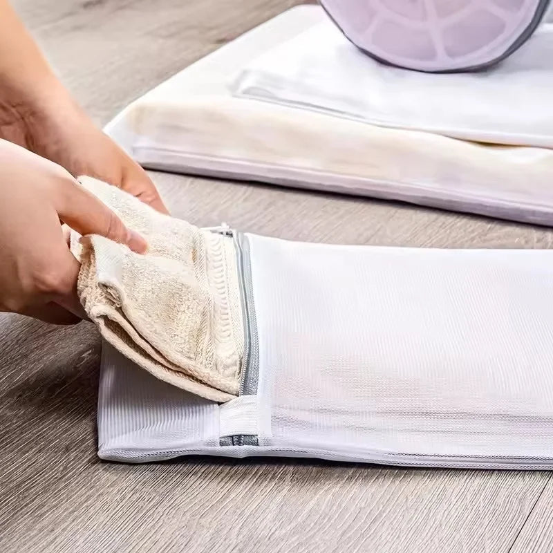 Mesh Laundry Bags Set, Polyester Washing Bags, Bra Bag Protector - householdessential