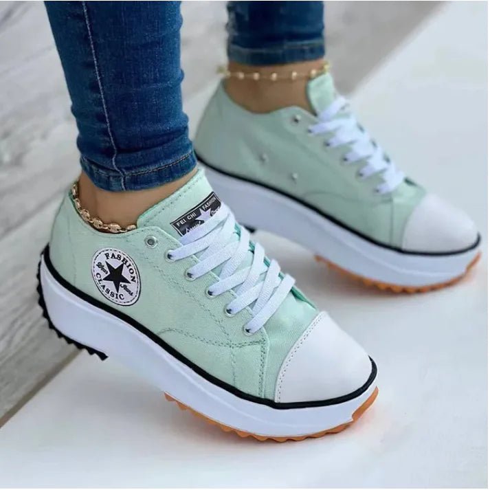 Breathable High Top Canvas Shoes for Women - householdessential