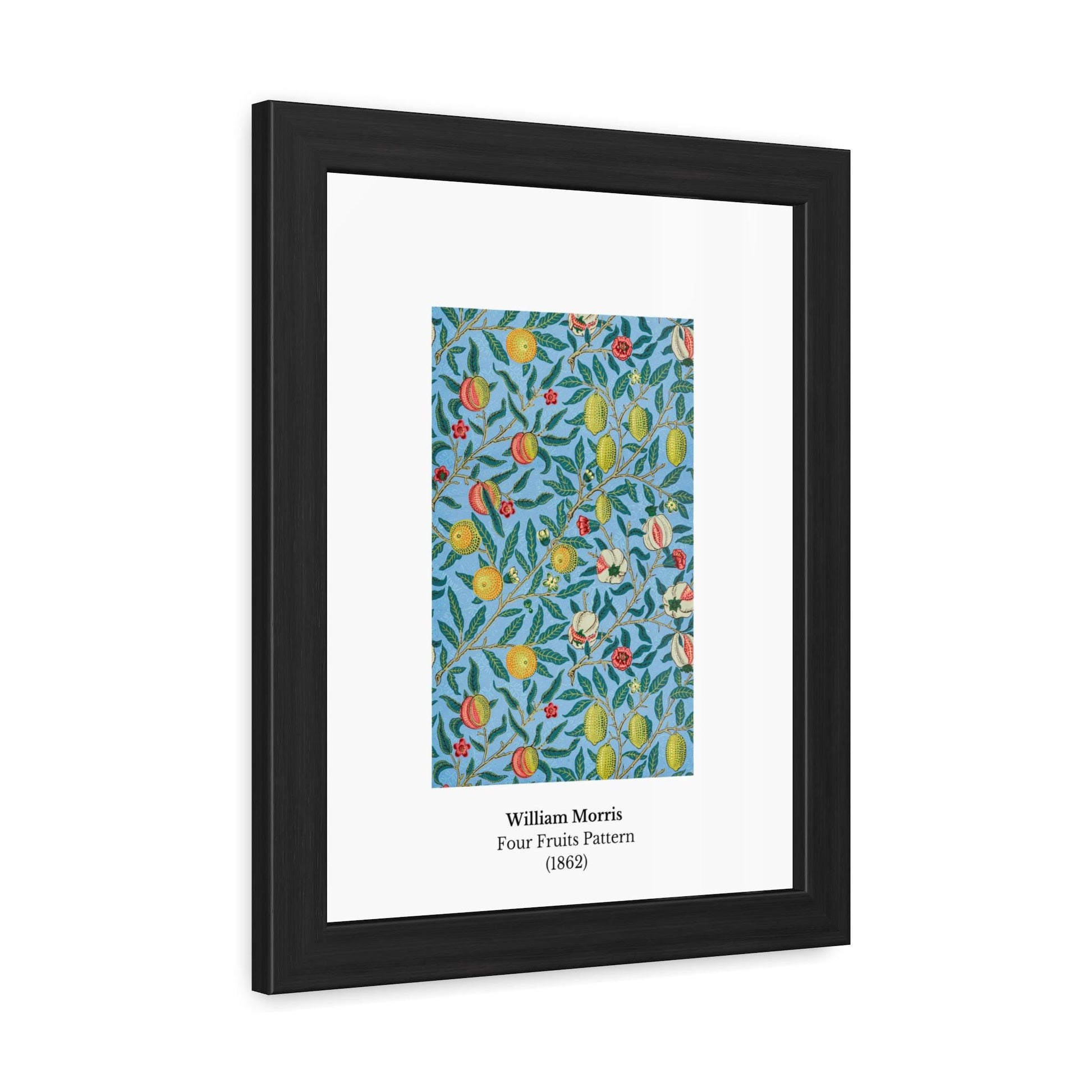 William Morris Four Fruits Pattern Framed Poster | Botanical Art Print - householdessential