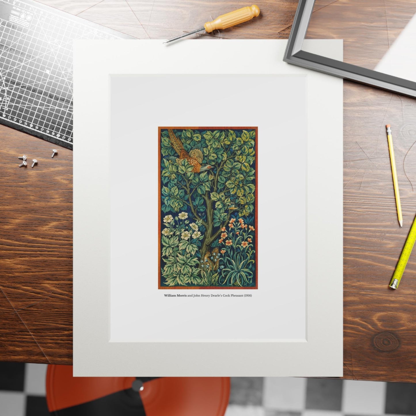 Vintage William Morris Art & John Henry Dearle Passepartout Print | Fine Art - householdessential