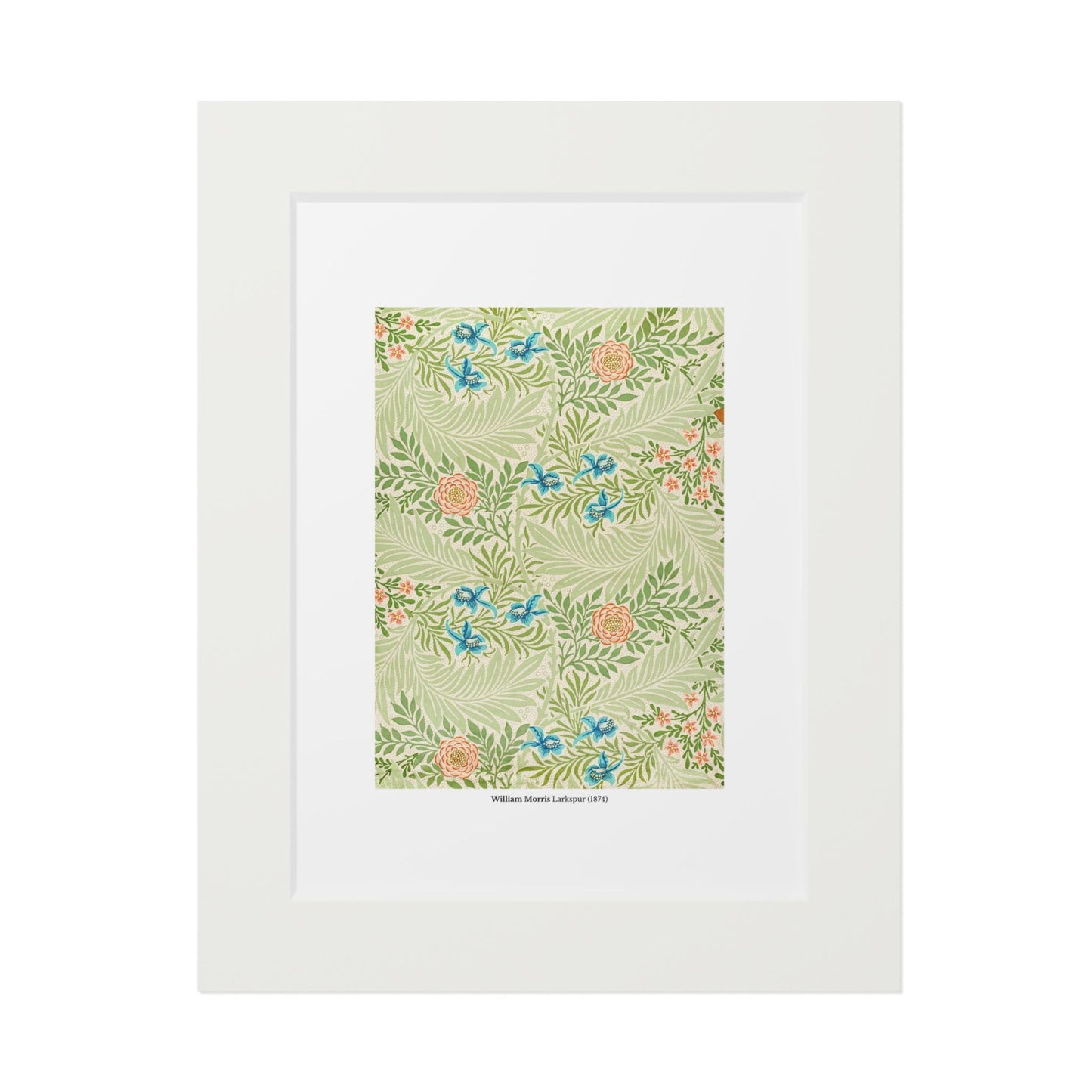 William Morris Larkspur (1874) Pattern Fine Art Print - householdessential