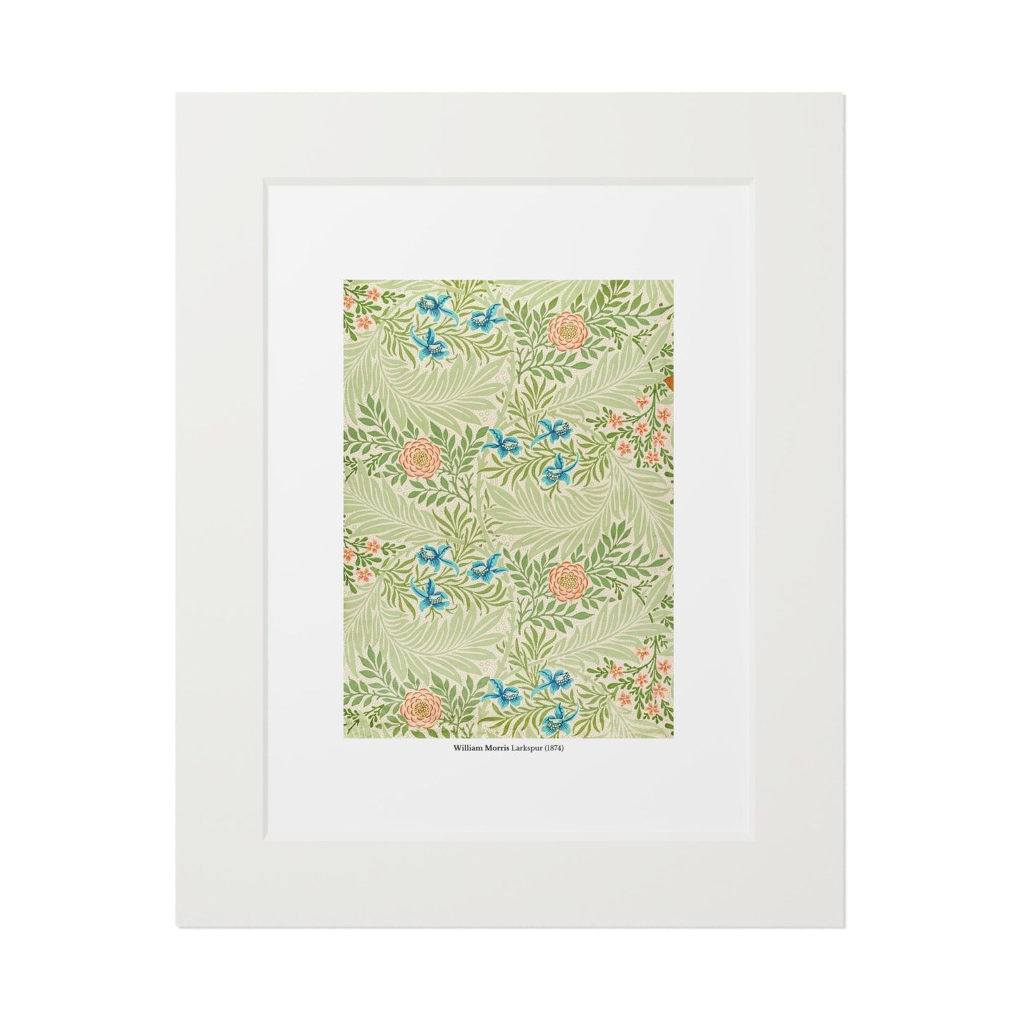 William Morris Larkspur (1874) Pattern Fine Art Print - householdessential