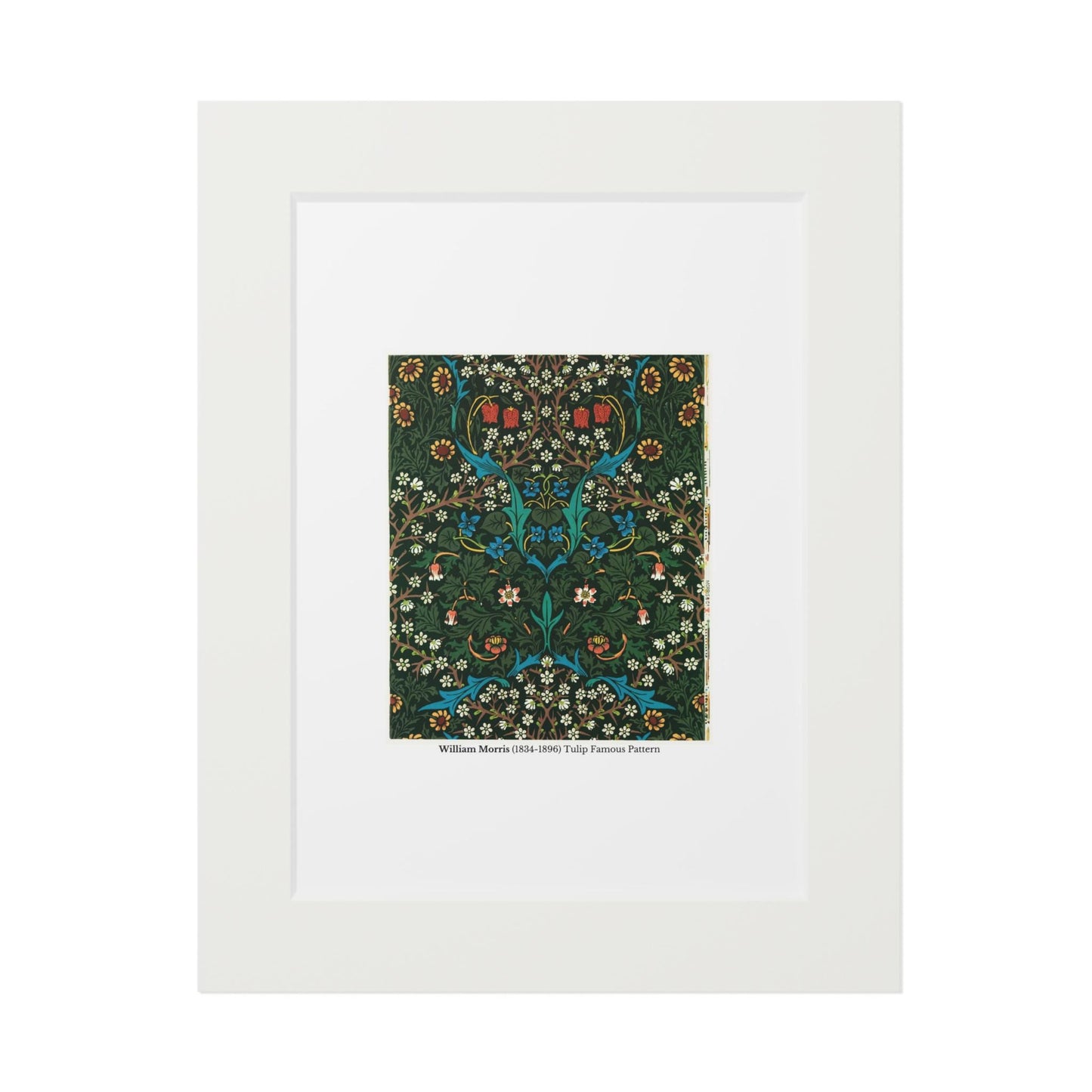William Morris (1834 - 1896) Tulip Famous Pattern Fine Art Print - householdessential