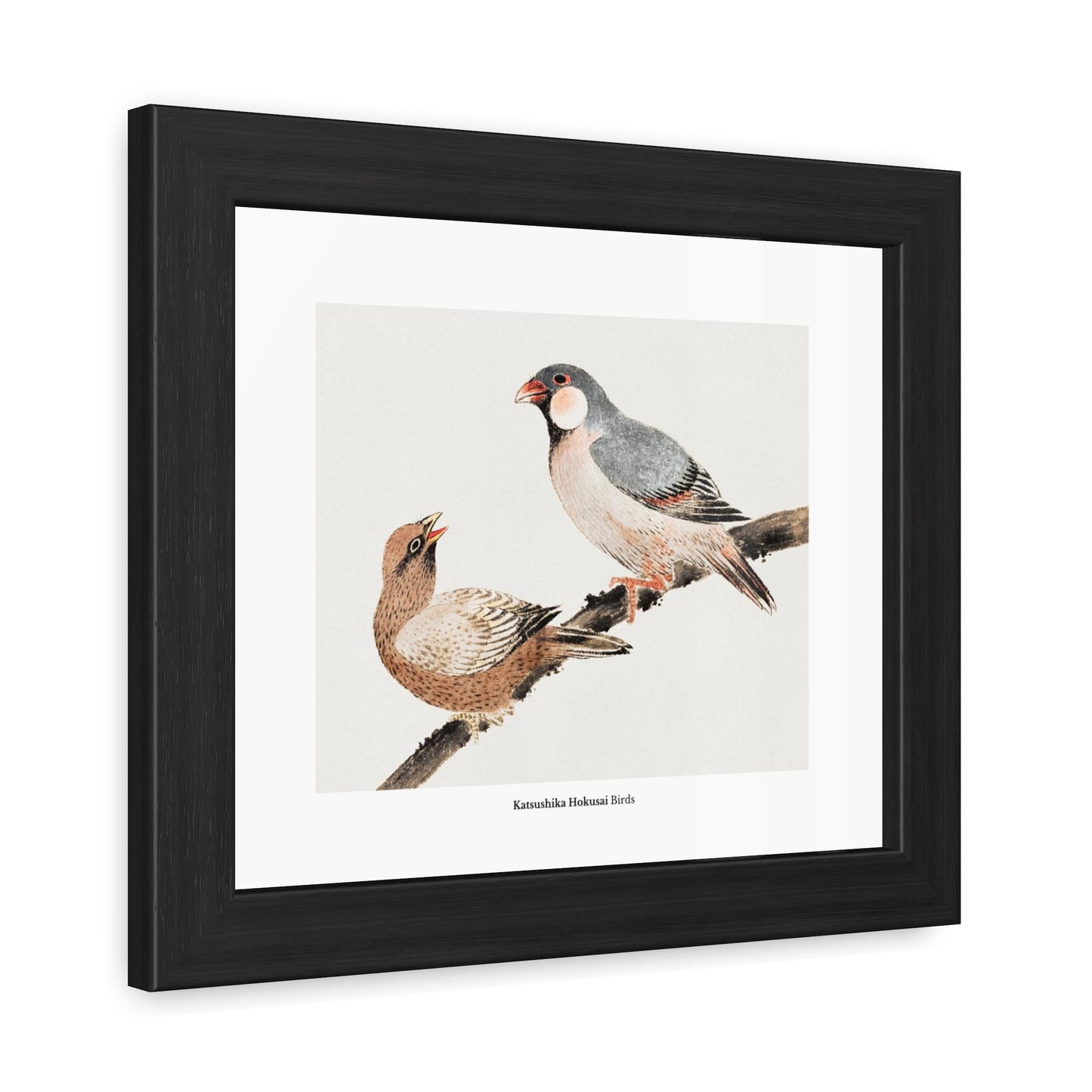 Katsushika Hokusai Birds Framed Poster | Vintage Japanese Print - householdessential