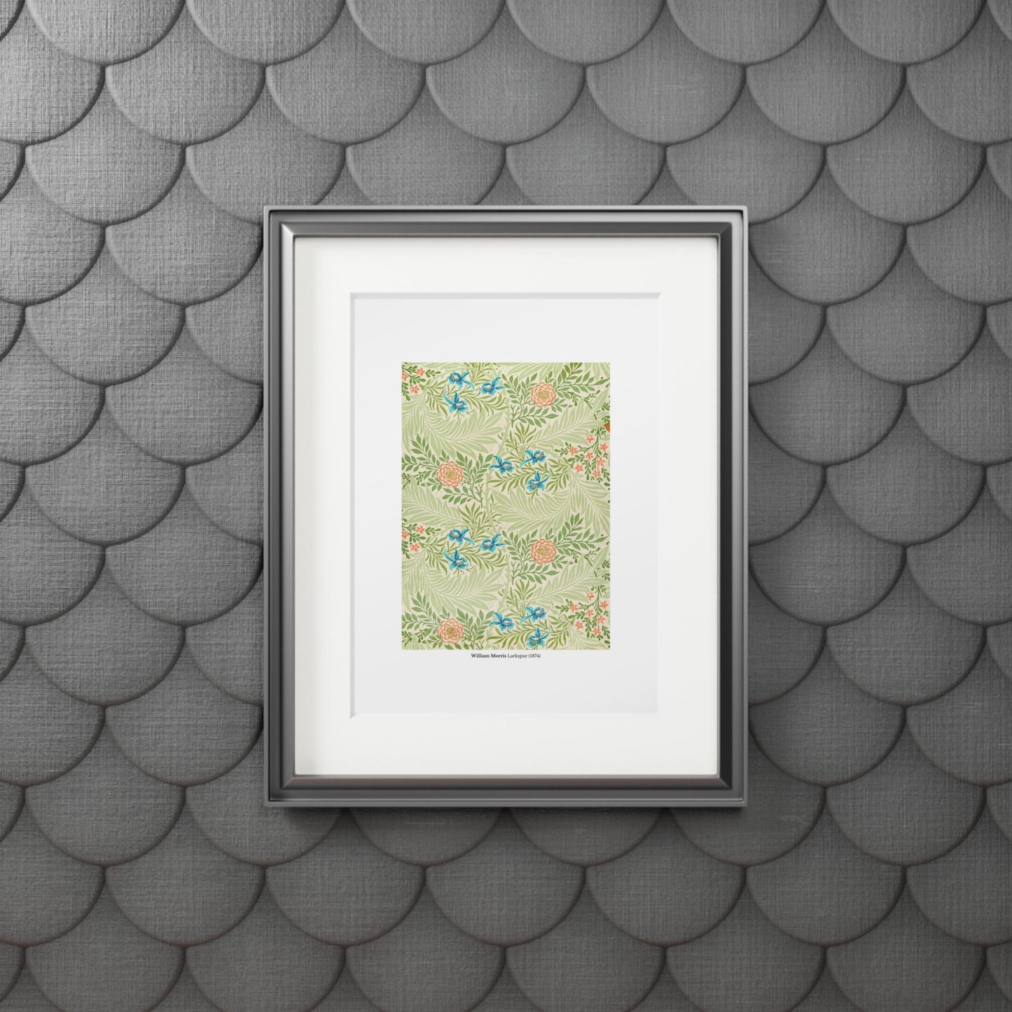 William Morris Larkspur (1874) Pattern Fine Art Print - householdessential