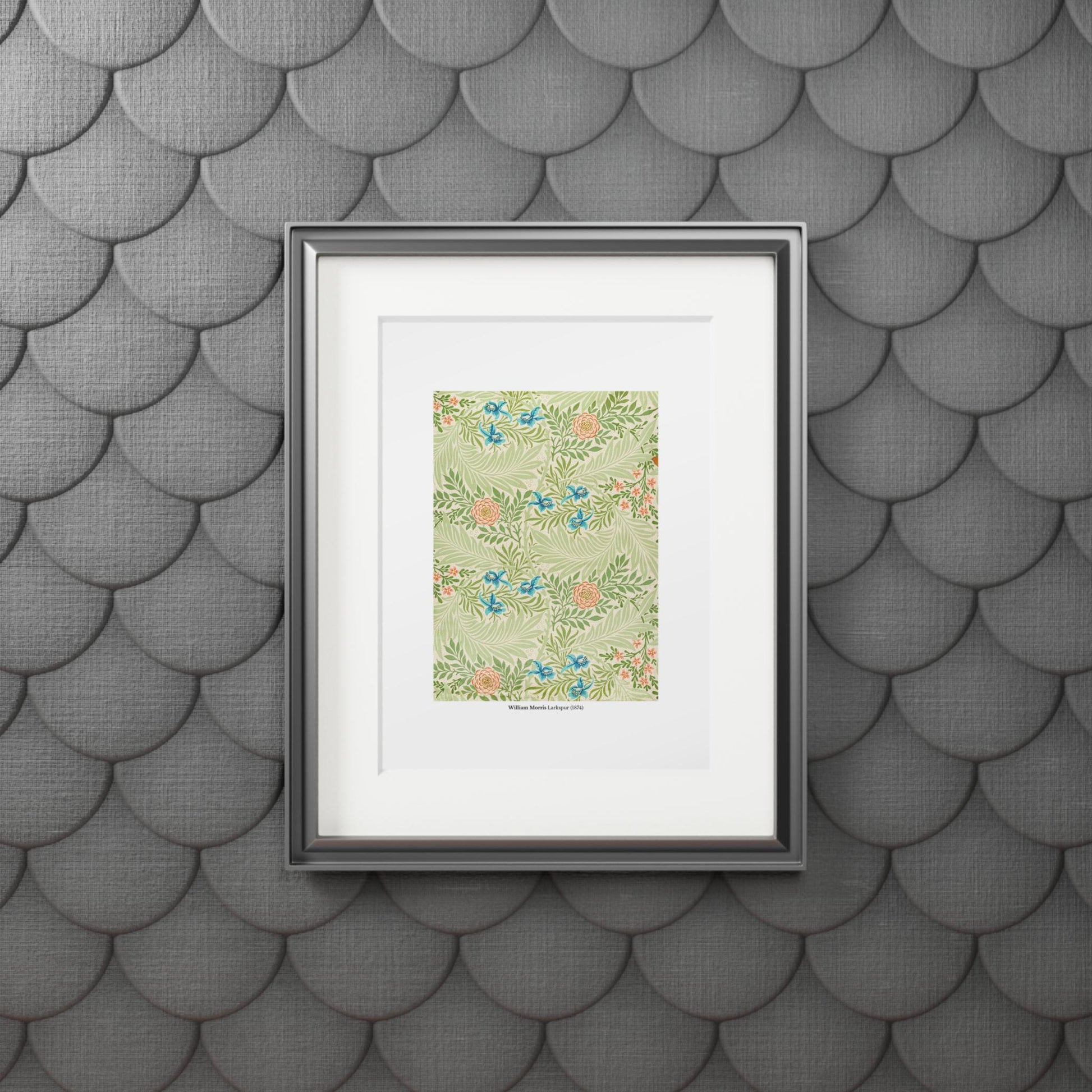 William Morris Larkspur (1874) Pattern Fine Art Print - householdessential