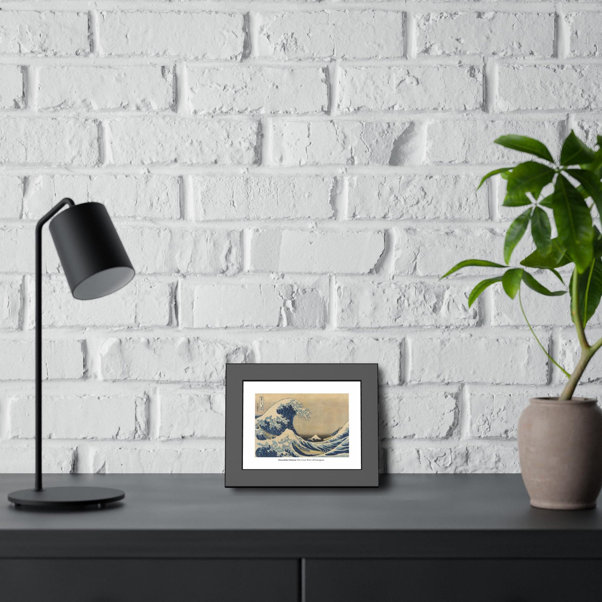 Hokusai Wave Framed Print | Japanese Ukiyo - e Art - householdessential