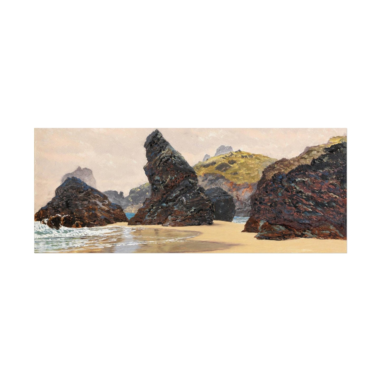 John Brett Victorian Seascape Print - Kynance Cove Fine Art Poster - householdessential