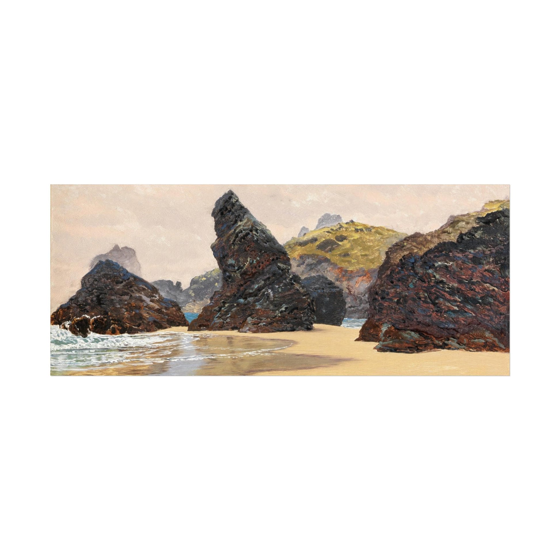 John Brett Victorian Seascape Print - Kynance Cove Fine Art Poster - householdessential