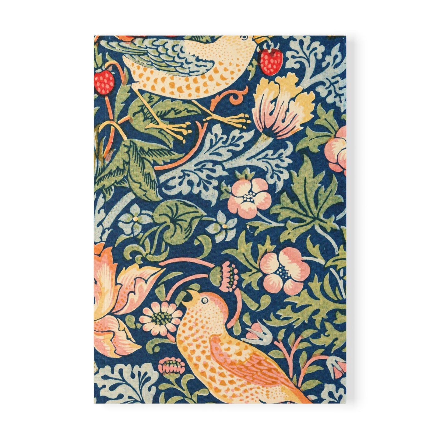 William Morris Bird Floral Pattern Notebook A5 | Softcover Journal - householdessential